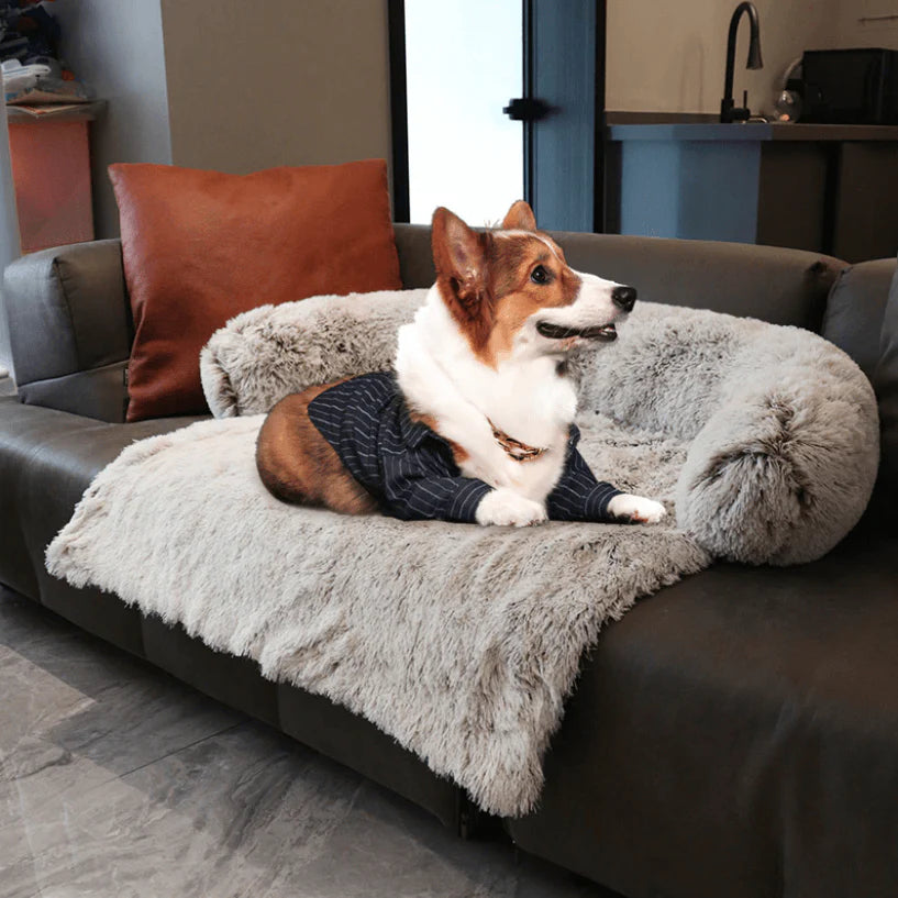 Calming Dog Bed & Sofa Protector - Big Cart Sky