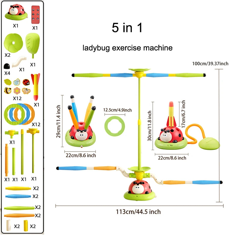 3-in-1 Ladybug Sports & Entertainment Game Toy - Big Cart Sky