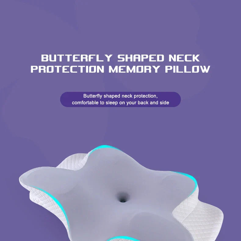Butterfly Shape Memory Foam Pillow - Big Cart Sky