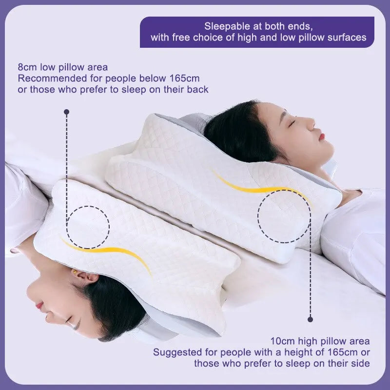 Butterfly Shape Memory Foam Pillow - Big Cart Sky