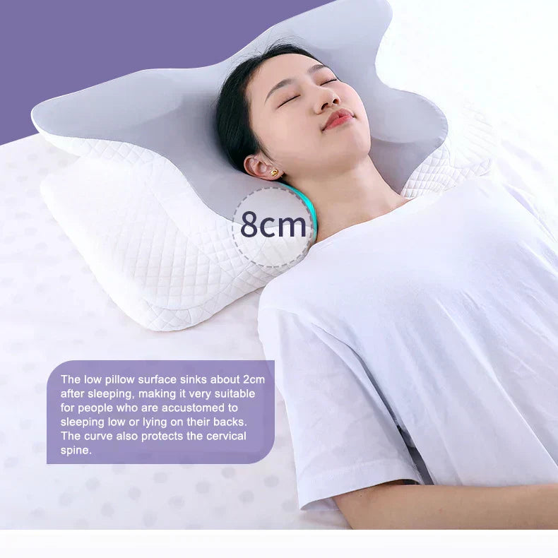 Butterfly Shape Memory Foam Pillow - Big Cart Sky