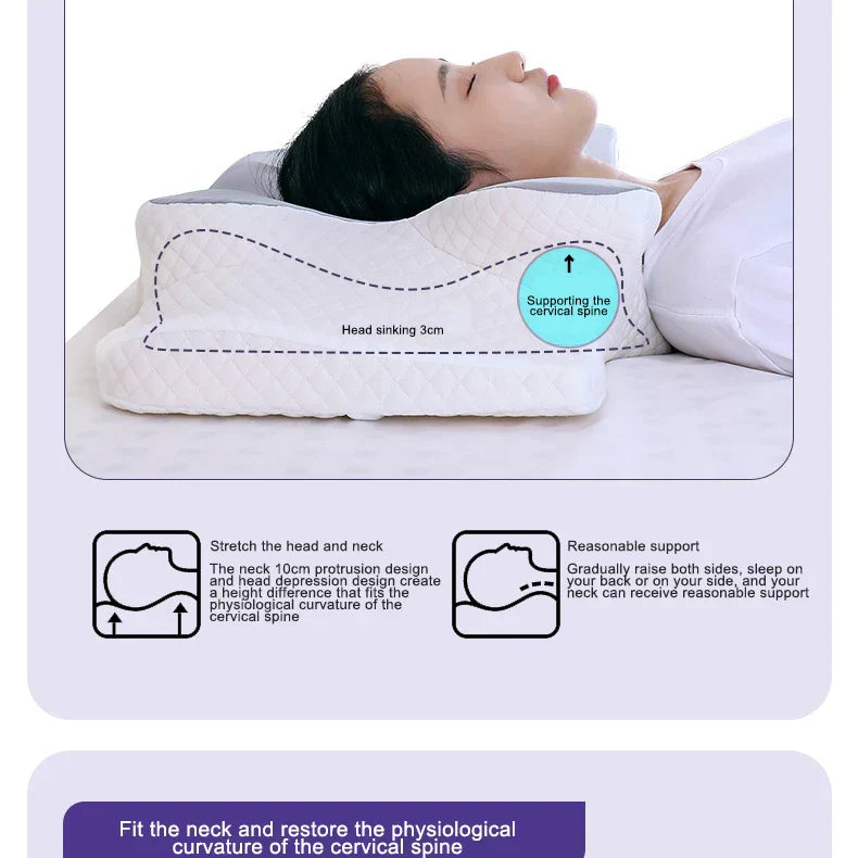 Butterfly Shape Memory Foam Pillow - Big Cart Sky