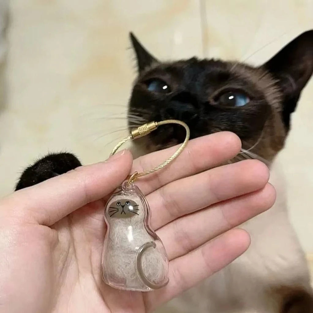 Purr-fect Fur Keepsake – Adorable Charm to Treasure Your Cat’s Fluff! - Big Cart Sky