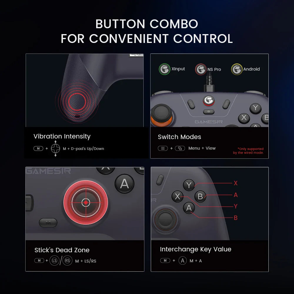 GameSir T4 Nova Lite Wireless Switch Controller Gamepad for Nintendo Switch PC Steam iPhone & Android - Big Cart Sky