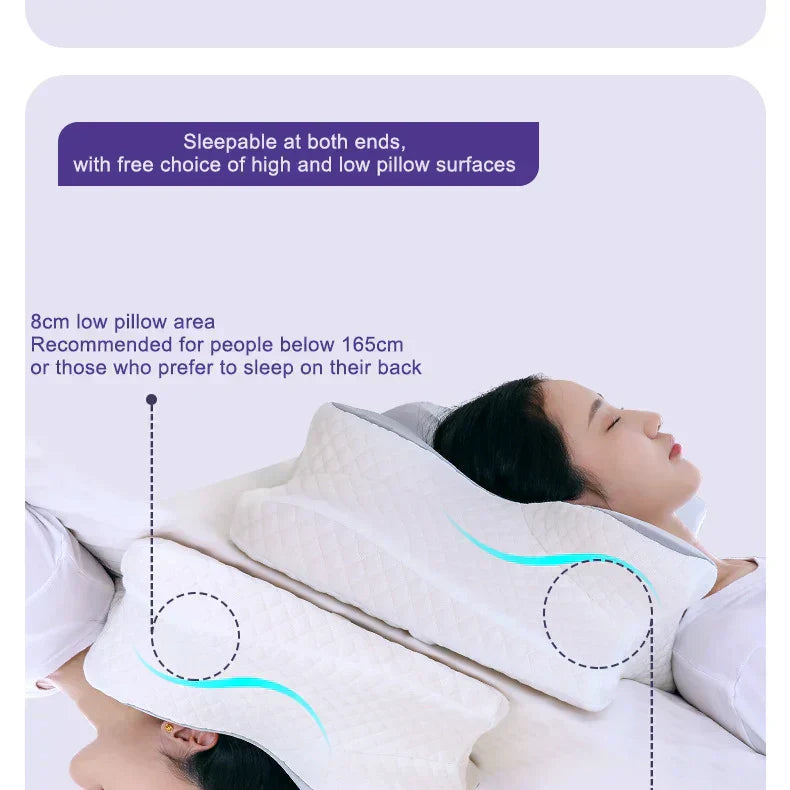 Butterfly Shape Memory Foam Pillow - Big Cart Sky