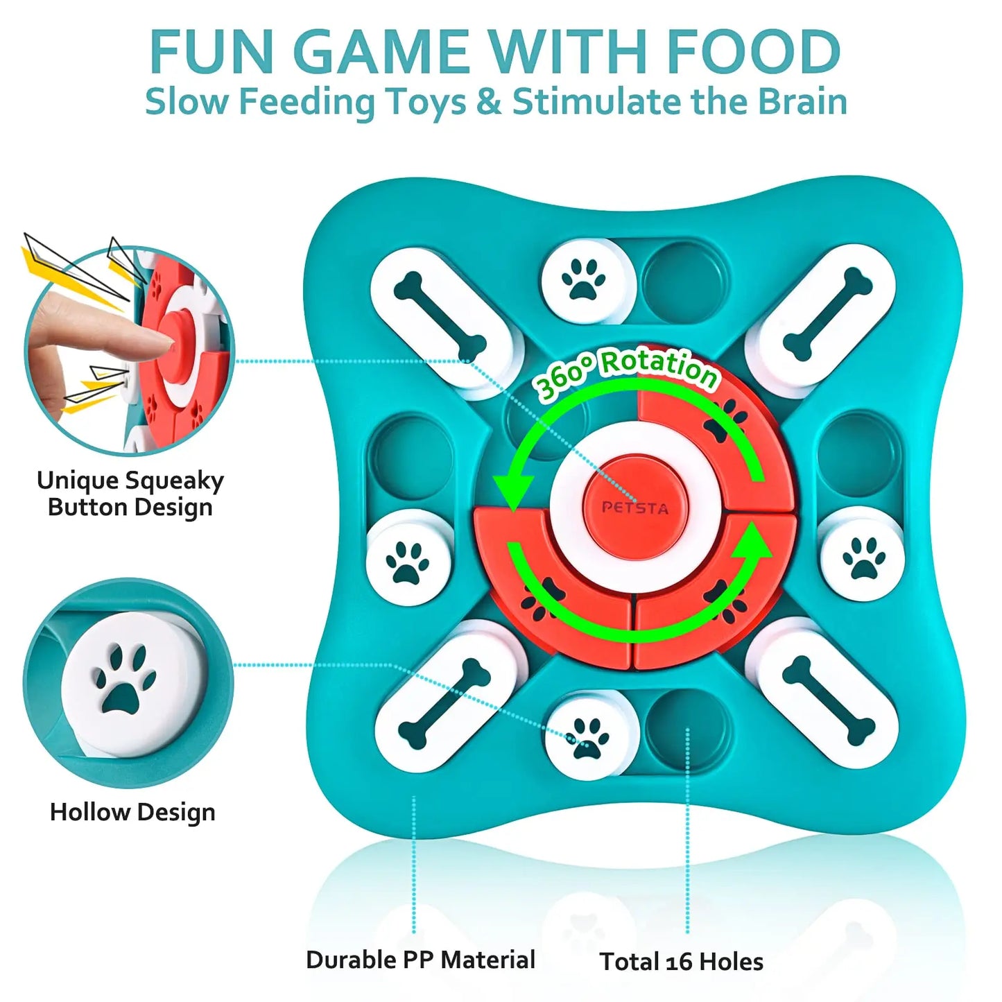 Treat-Dispensing Dog Game – Mental Stimulation & Fun! - Big Cart Sky
