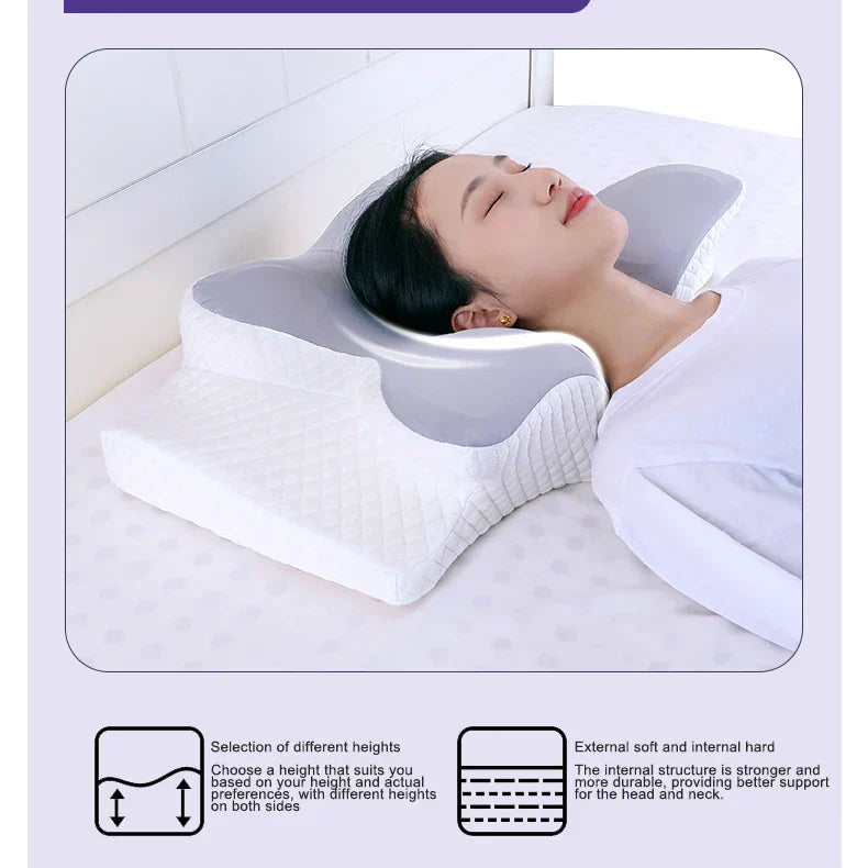 Butterfly Shape Memory Foam Pillow - Big Cart Sky
