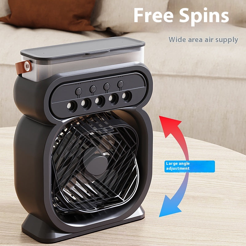 3 In 1 Portable Air Conditioner Evaporative Air Cooler LED Night Lights 3 Speeds Humidifier Fan For Home Office - Big Cart Sky