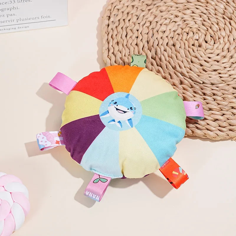 Rainbow Plush Dog Frisbee