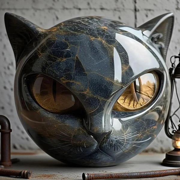 Charming Cat Stone Figurine