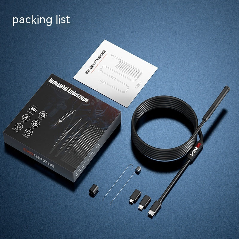 Single Lens HD Industrial Pipe Endoscope Support Three-in-one Mobile Phone Endoscope - Big Cart Sky