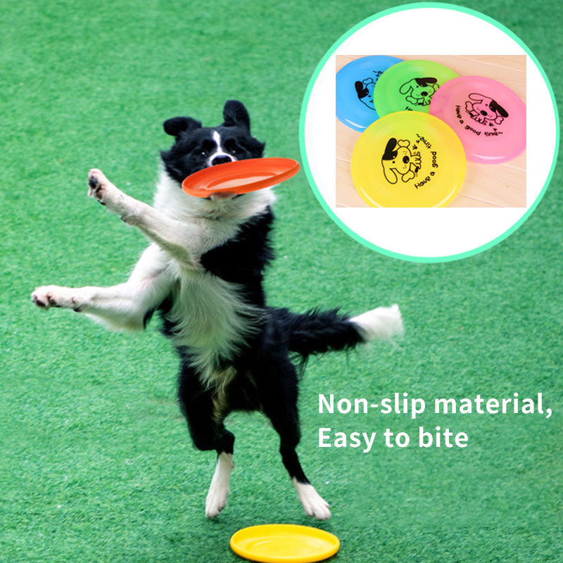 Silicone Flying Saucer Funny Pets Dog Cat Toy Dog Game Flying Discs Resistant Chew Puppy Training Interactive Pet Supplies - Big Cart Sky