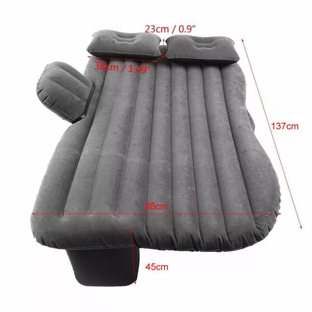 Inflatable Car Back Seat Mattress Portable SUV Travel Camping Soft Rest Air Bed - Big Cart Sky