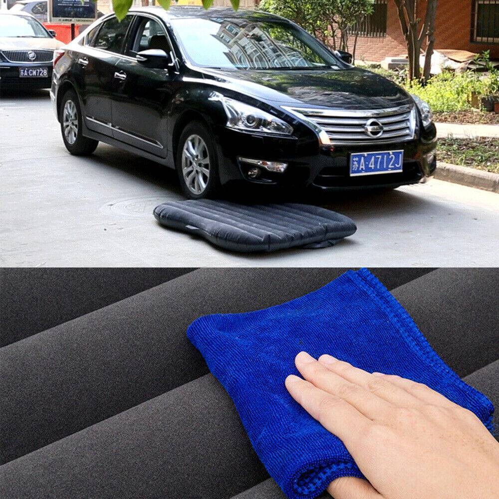 Inflatable Car Back Seat Mattress Portable SUV Travel Camping Soft Rest Air Bed - Big Cart Sky