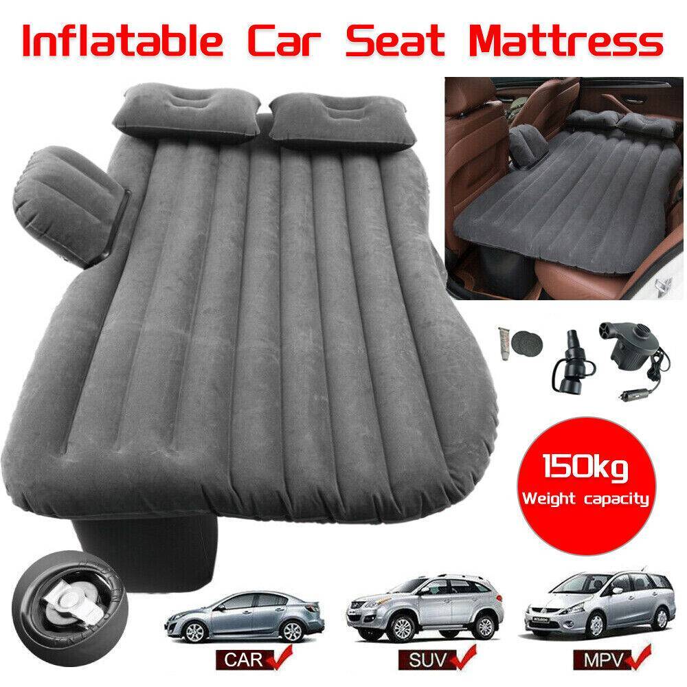 Inflatable Car Back Seat Mattress Portable SUV Travel Camping Soft Rest Air Bed - Big Cart Sky