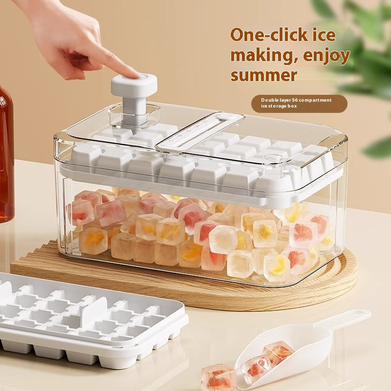 28 56 Grids Reusable Ice Mold Ice Cubes Tray DIY Moulds Ice Cubes Maker Release Homemade Ice Cubes Tray Mold Home Ice Making Tool - Big Cart Sky