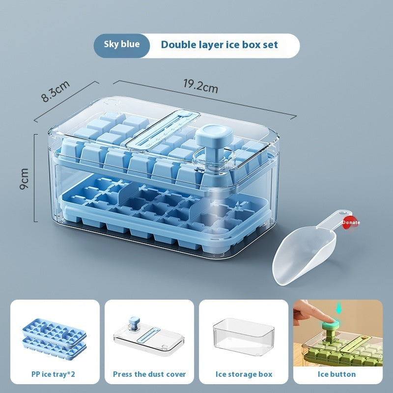 28 56 Grids Reusable Ice Mold Ice Cubes Tray DIY Moulds Ice Cubes Maker Release Homemade Ice Cubes Tray Mold Home Ice Making Tool - Big Cart Sky