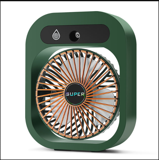 Air Conditioning Fan Desk Misting Fan Air Cooler Cooling USB Rechargeable Humidifier Portable Spray Fan With 3 Wind Speeds Mist Fan For Home - Big Cart Sky