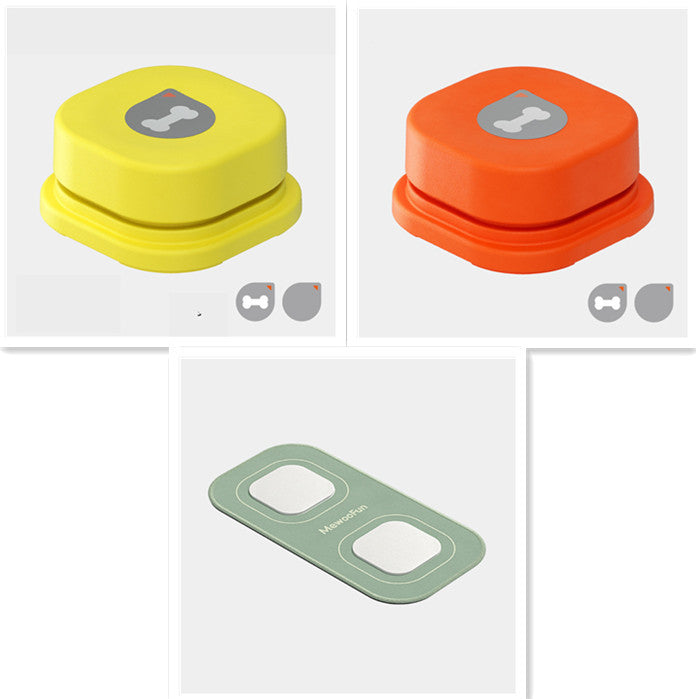 4 Colors Pet Communication Button One-click Prevent Physical Inactivity Recordable Dog Talking Button Toy Cat Toy Pet Products - Big Cart Sky