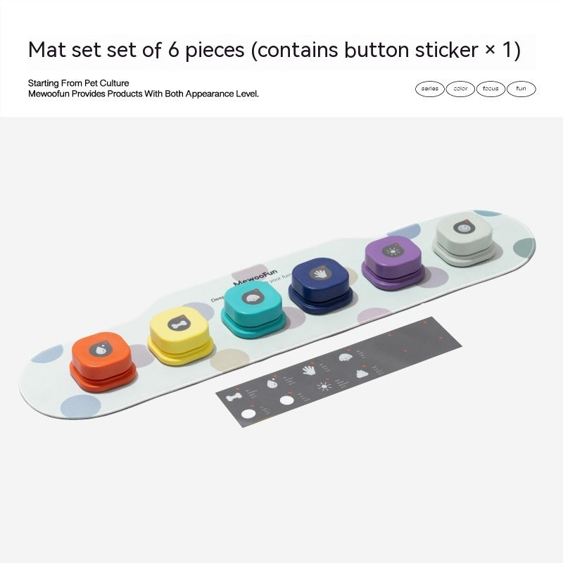 4 Colors Pet Communication Button One-click Prevent Physical Inactivity Recordable Dog Talking Button Toy Cat Toy Pet Products - Big Cart Sky