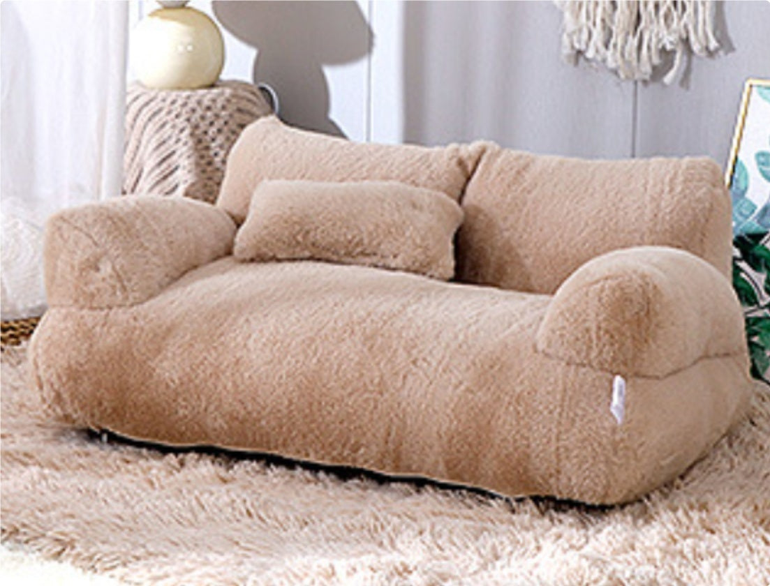 Luxury Cat Bed Sofa Winter Warm Cat Nest Pet Bed For Small Medium Dogs Cats Comfortable Plush Puppy Bed Pet Supplies - Big Cart Sky
