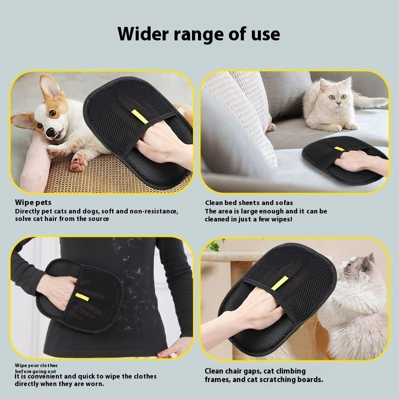Pet Hair Remover Mitt Pet Hair Remover Gloves Deshedding Brush Glove For Dog Cat Rabbit With Long Short Curly Hair - Big Cart Sky