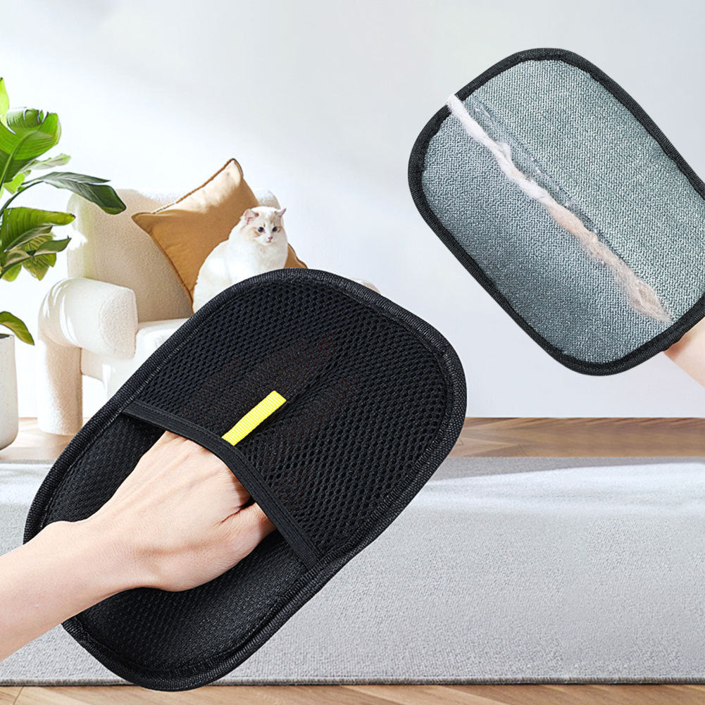 Pet Hair Remover Mitt Pet Hair Remover Gloves Deshedding Brush Glove For Dog Cat Rabbit With Long Short Curly Hair - Big Cart Sky