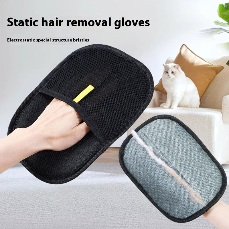 Pet Hair Remover Mitt Pet Hair Remover Gloves Deshedding Brush Glove For Dog Cat Rabbit With Long Short Curly Hair - Big Cart Sky