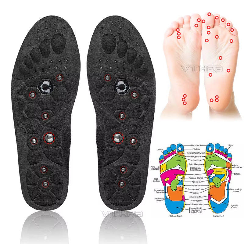 Medical Magnetic Insole Therapy Sports Insoles Orthopedic Insoles Massage Foot Weight Loss Slimming Acupressure Anti-fatigue Health Care Shoe Pads - Big Cart Sky
