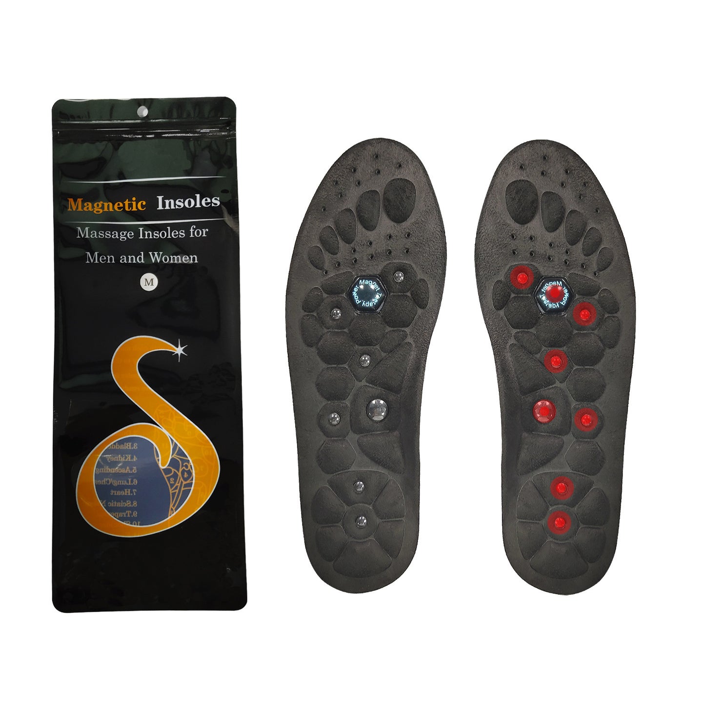 Medical Magnetic Insole Therapy Sports Insoles Orthopedic Insoles Massage Foot Weight Loss Slimming Acupressure Anti-fatigue Health Care Shoe Pads - Big Cart Sky