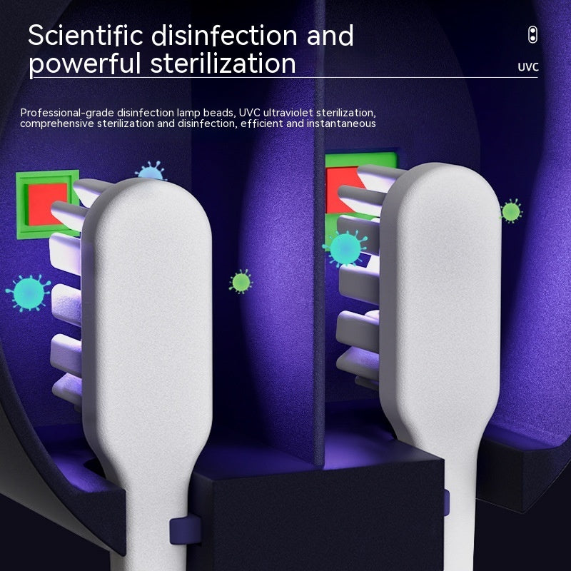 Tooth Brush Holder Sanitizer Uv Toothbrush Sanitizer Toothpaste Accessories Portable Toothbrush Sterilizer Portable Disinfectant - Big Cart Sky