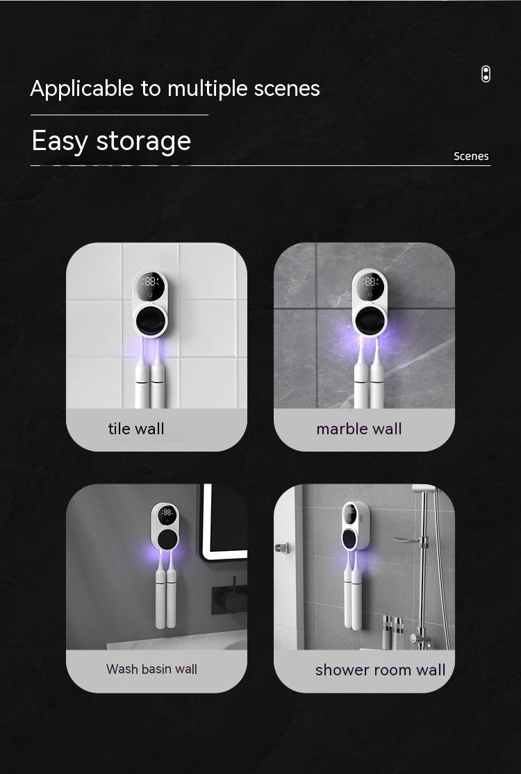Tooth Brush Holder Sanitizer Uv Toothbrush Sanitizer Toothpaste Accessories Portable Toothbrush Sterilizer Portable Disinfectant - Big Cart Sky