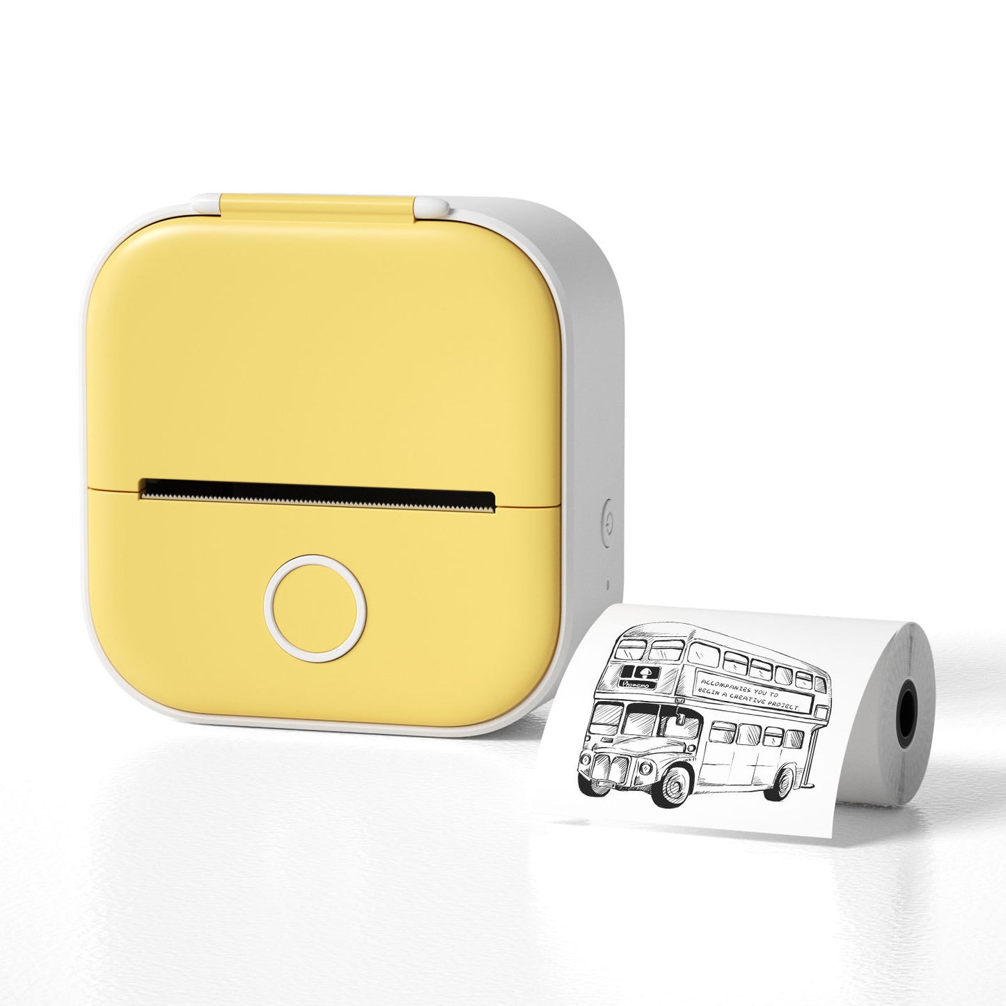 Portable Mini Thermal Label Printer Home Photo Printer Student Wrong Question Printer Bluetooth-compatible Mini Label Printer Price Tag - Big Cart Sky