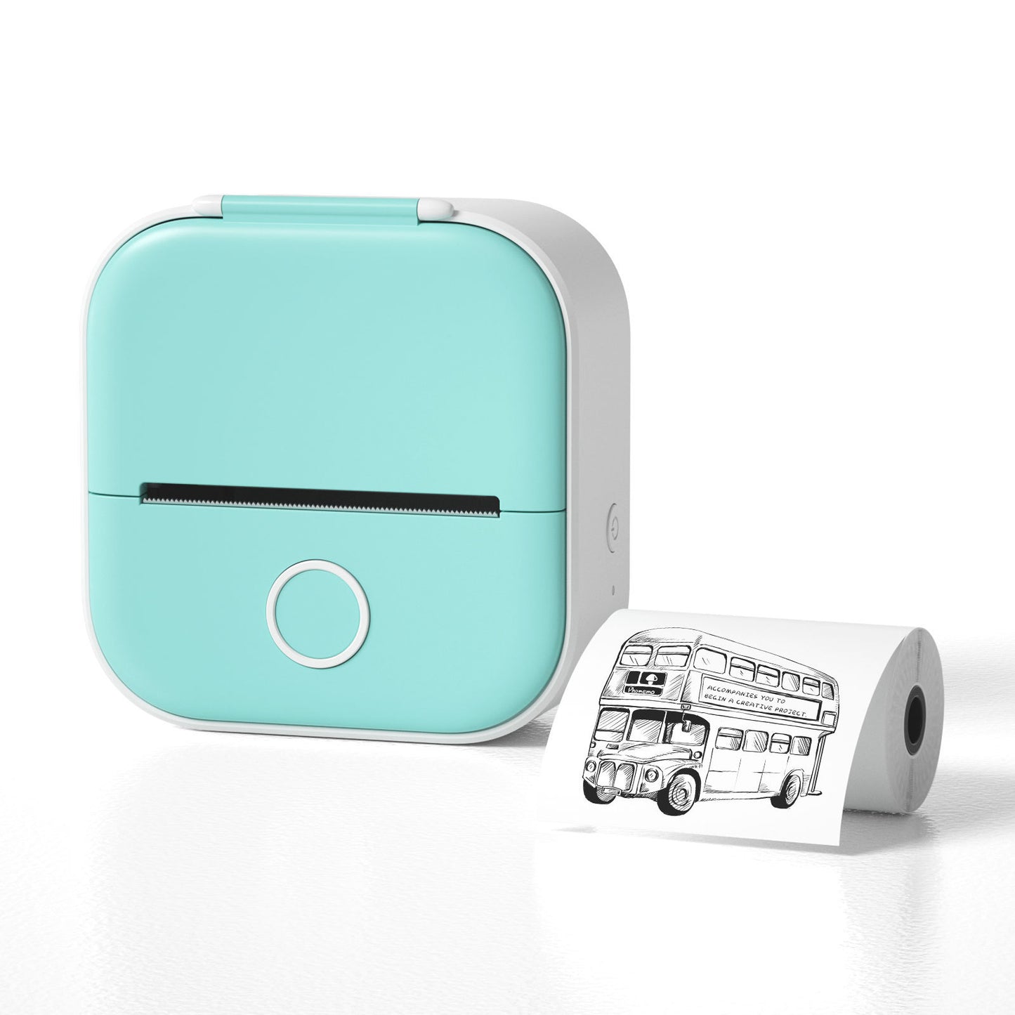 Portable Mini Thermal Label Printer Home Photo Printer Student Wrong Question Printer Bluetooth-compatible Mini Label Printer Price Tag - Big Cart Sky