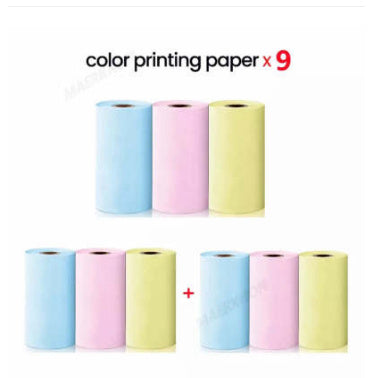 Portable Mini Thermal Label Printer Home Photo Printer Student Wrong Question Printer Bluetooth-compatible Mini Label Printer Price Tag - Big Cart Sky