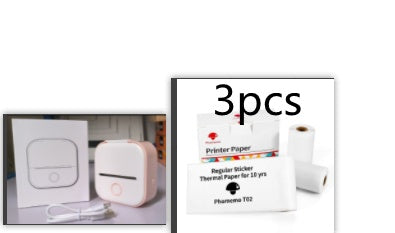 Portable Mini Thermal Label Printer Home Photo Printer Student Wrong Question Printer Bluetooth-compatible Mini Label Printer Price Tag - Big Cart Sky