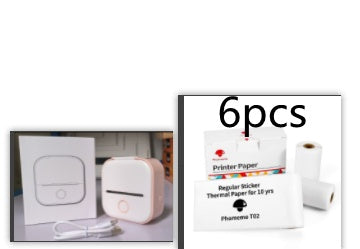 Portable Mini Thermal Label Printer Home Photo Printer Student Wrong Question Printer Bluetooth-compatible Mini Label Printer Price Tag - Big Cart Sky