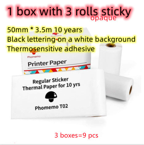 Portable Mini Thermal Label Printer Home Photo Printer Student Wrong Question Printer Bluetooth-compatible Mini Label Printer Price Tag - Big Cart Sky