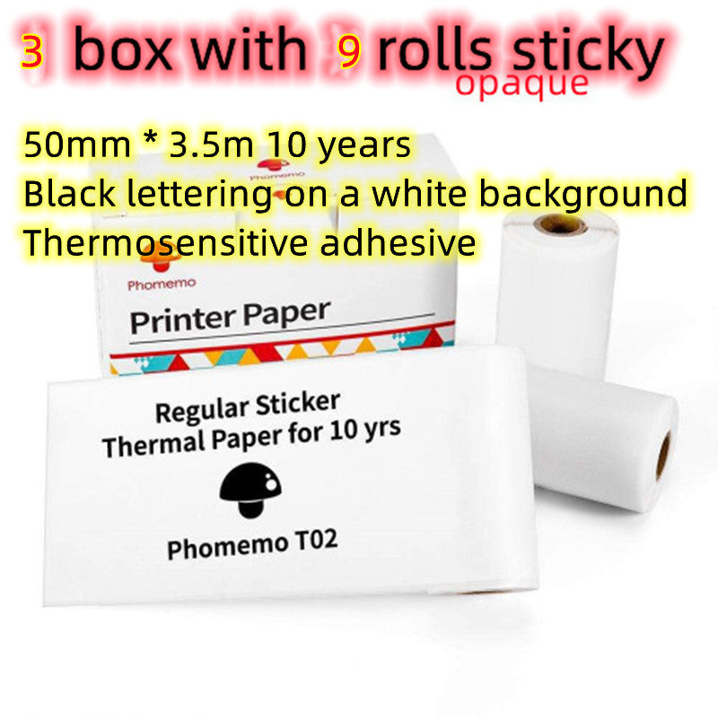 Portable Mini Thermal Label Printer Home Photo Printer Student Wrong Question Printer Bluetooth-compatible Mini Label Printer Price Tag - Big Cart Sky