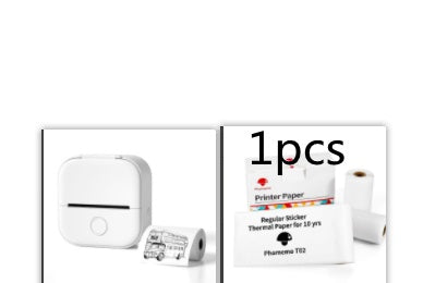 Portable Mini Thermal Label Printer Home Photo Printer Student Wrong Question Printer Bluetooth-compatible Mini Label Printer Price Tag - Big Cart Sky