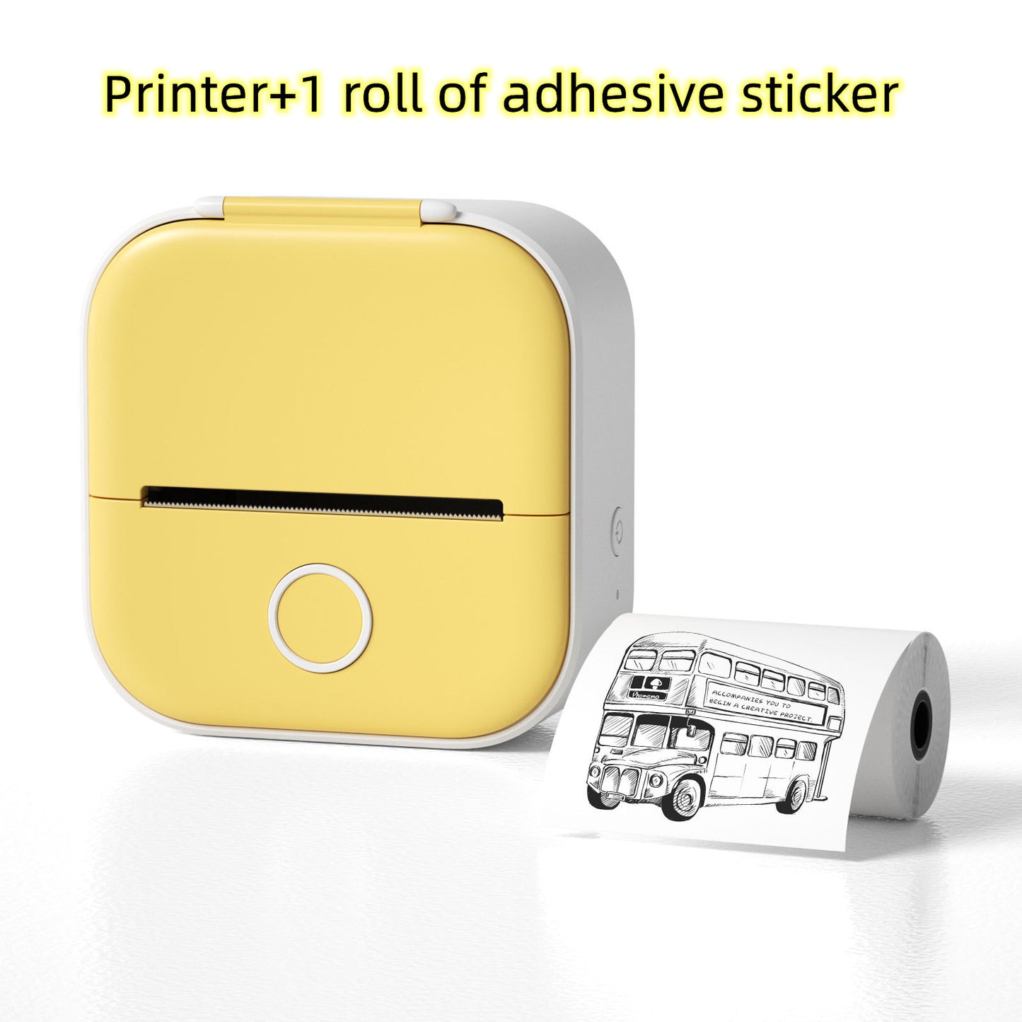 Portable Mini Thermal Label Printer Home Photo Printer Student Wrong Question Printer Bluetooth-compatible Mini Label Printer Price Tag - Big Cart Sky