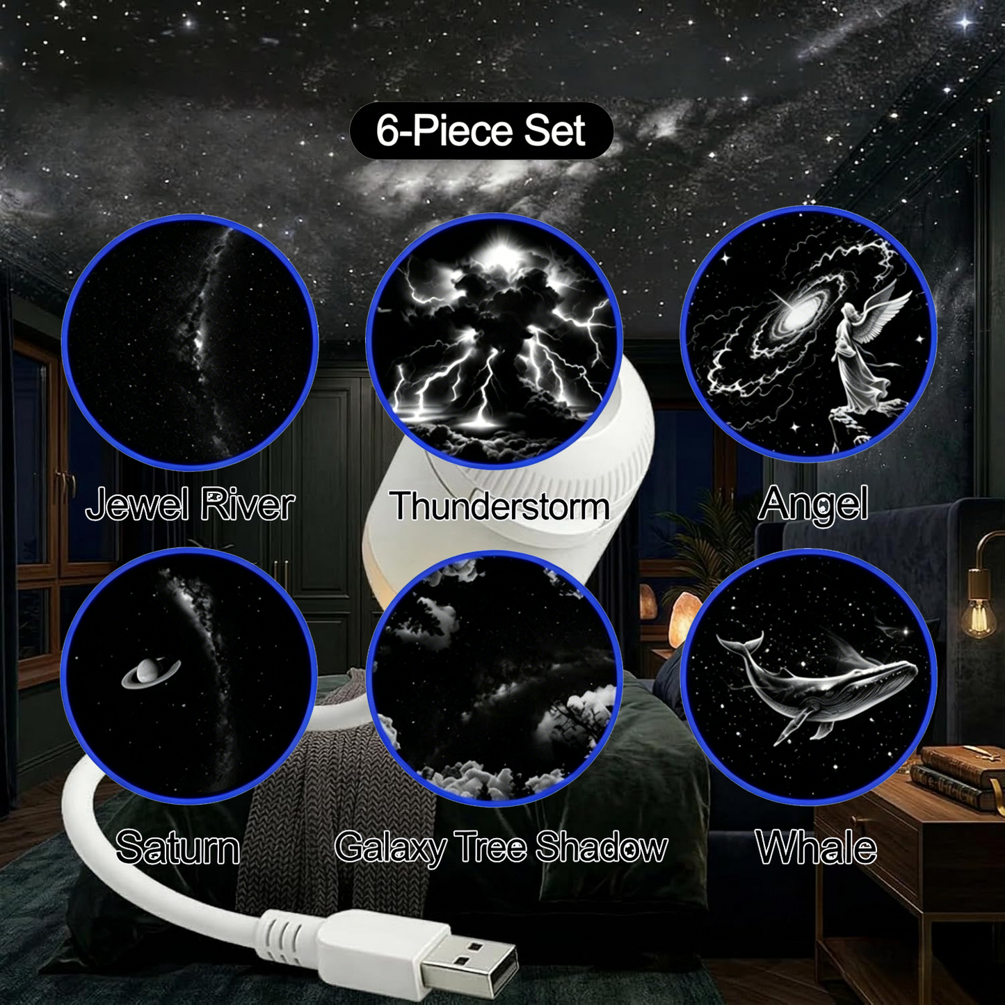 🎉 Congratulations! ✨ Add another 𝐁𝐕𝐉® 2-in-1 Galaxy Projector Night Light and unlock 30% OFF your second item! 🔥🎁