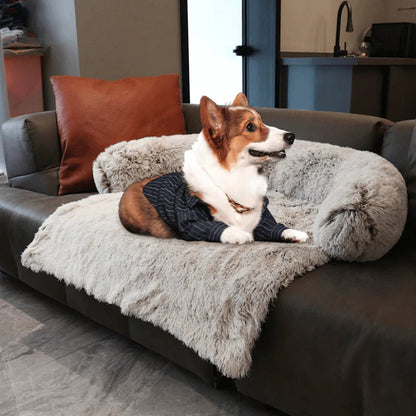 Calming Dog Bed & Sofa Protector - Big Cart Sky