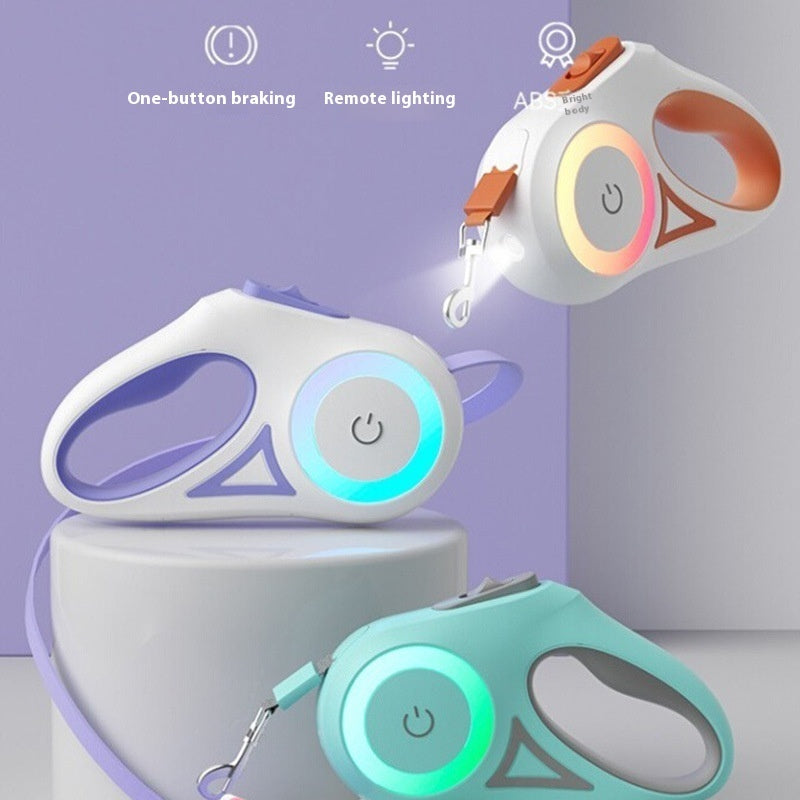 Plonique™ Retractable Dog Leash With Spotlight - Big Cart Sky