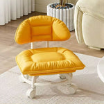 Rolling Low Stool with Backrest