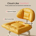 Rolling Low Stool with Backrest