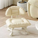 Rolling Low Stool with Backrest