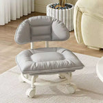 Rolling Low Stool with Backrest