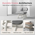Rolling Low Stool with Backrest