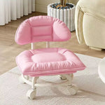 Rolling Low Stool with Backrest